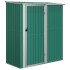 Cobertizo de jardín acero galvanizado verde 180,5x97x209,5