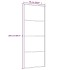 Puerta corredera ESG vidrio y aluminio blanca 76x205