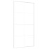 Puerta corredera ESG vidrio y aluminio blanca 102,5x205