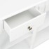 Mesa consola de MDF blanca 120x30x76