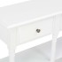 Mesa consola de MDF blanca 120x30x76