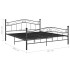 Estructura de cama de metal negra 160x200