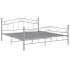 Estructura de cama de metal gris 160x200