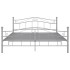 Estructura de cama de metal gris 160x200