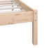 Estructura de cama madera maciza de pino 180x200