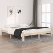 Estructura de cama madera maciza 180x200 cm