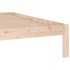 Estructura de cama madera maciza 180x200