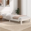 Estructura de cama madera maciza de pino blanco 100x200 cm