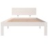 Estructura de cama madera maciza de pino blanco 100x200