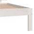 Estructura de cama madera maciza de pino blanco 100x200