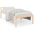 Cama de personas mayores madera maciza de pino 75x190