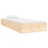 Estructura de cama madera maciza 90x190