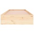 Estructura de cama madera maciza 90x190