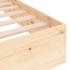 Estructura de cama madera maciza 90x190