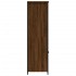 Aparador alto madera contrachapada marrón roble 62x36x121,5