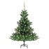 Árbol de Navidad abeto Nordmann con LEDs y bolas verde 120