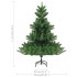 Árbol de Navidad abeto Nordmann con LEDs y bolas verde 120