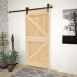 Puerta de madera maciza de pino 80x210