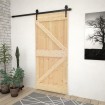 Puerta de madera maciza de pino 80x210 cm