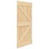 Puerta de madera maciza de pino 80x210