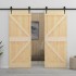 Puerta de madera maciza de pino 80x210