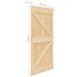 Puerta de madera maciza de pino 80x210