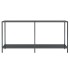 Mesa consola vidrio templado negro 160x35x75,5