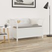 Banco madera maciza abeto blanco 107x45x75,5 cm