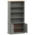 Librería VIGO madera maciza de pino gris 85x35x170