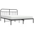 Estructura de cama con cabecero metal negro 183x213