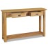 Mesa consola de madera de teca maciza 120x30x80