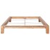 Estructura de cama de madera maciza de roble 160x200