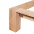 Estructura de cama de madera maciza de roble 160x200