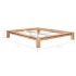 Estructura de cama de madera maciza de roble 160x200