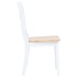 Sillas comedor 2 uds madera maciza caucho blanco y madera