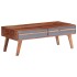 Mesa de centro madera maciza de Sheesham gris 110x50x40