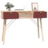 Mesa consola con cajones madera contrachapada 105x30x75