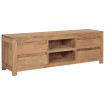 Mueble para TV de teca maciza 115x30x40 cm