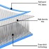 Plataforma flotante inflable azul y blanco 300x200x15