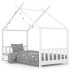 Estructura de cama infantil madera maciza pino blanco 70x140