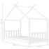 Estructura de cama infantil madera maciza pino blanco 70x140