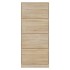 Mueble zapatero madera contrachapada roble Sonoma 63x24x147