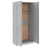 Armario madera contrachapada gris Sonoma 90x52x200