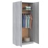 Armario madera contrachapada gris Sonoma 90x52x200