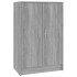 Zapatero de madera contrachapada gris Sonoma 60x35x92