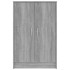 Zapatero de madera contrachapada gris Sonoma 60x35x92