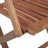 Sillas de exterior plegables 6 uds madera maciza