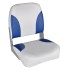 2x Asiento barco respaldo plegable cojín azul blanco