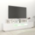 Mueble para TV con luces LED blanco 200x35x40