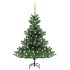 Árbol de Navidad abeto Nordmann con LEDs y bolas verde 180